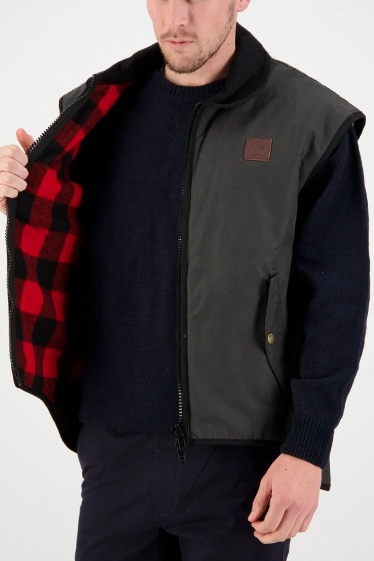 Swanndri Foxton Vest Wool Lined - Image 5