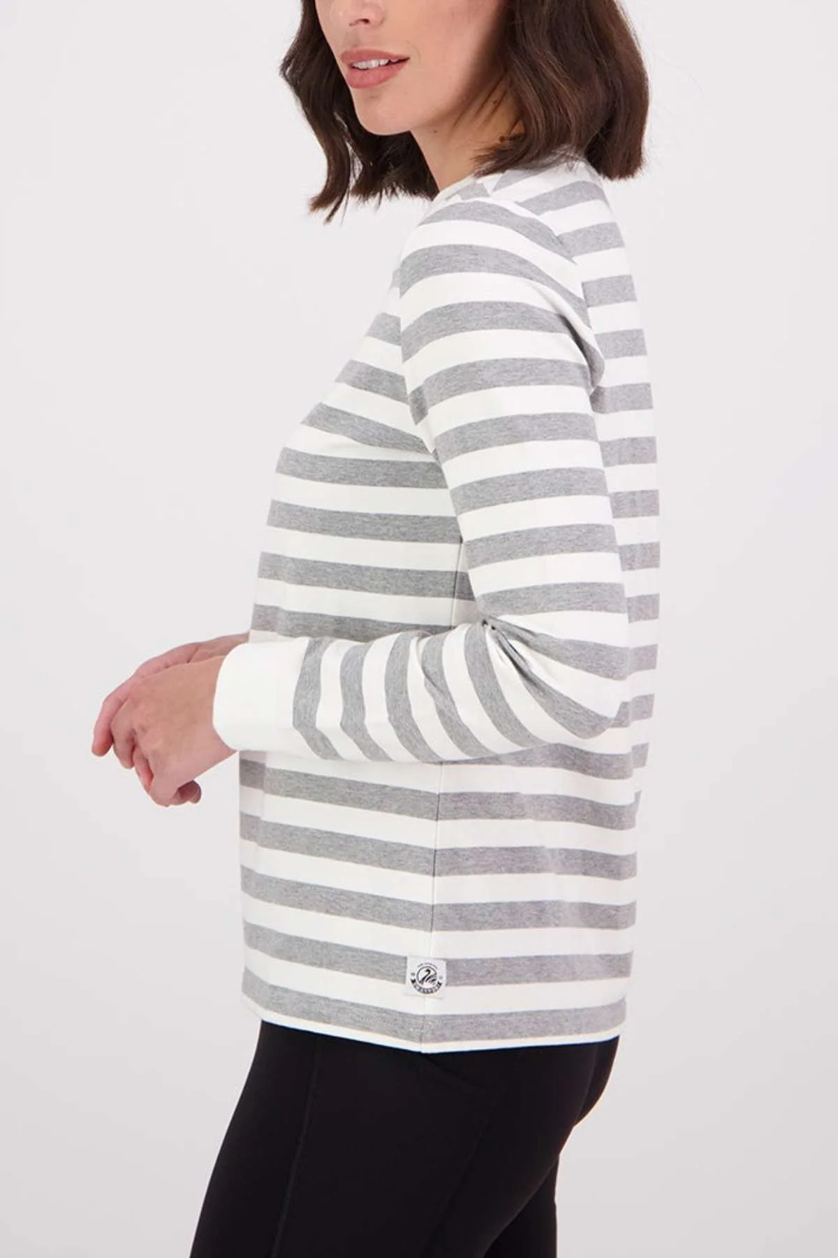 Swanndri Papamoa Stripe Long Sleeve Tee - Image 2
