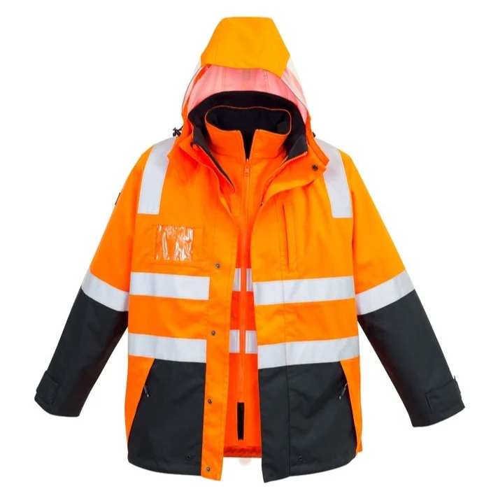 Syzmik Hi Vis 4 in 1 Waterproof Jacket - Image 2