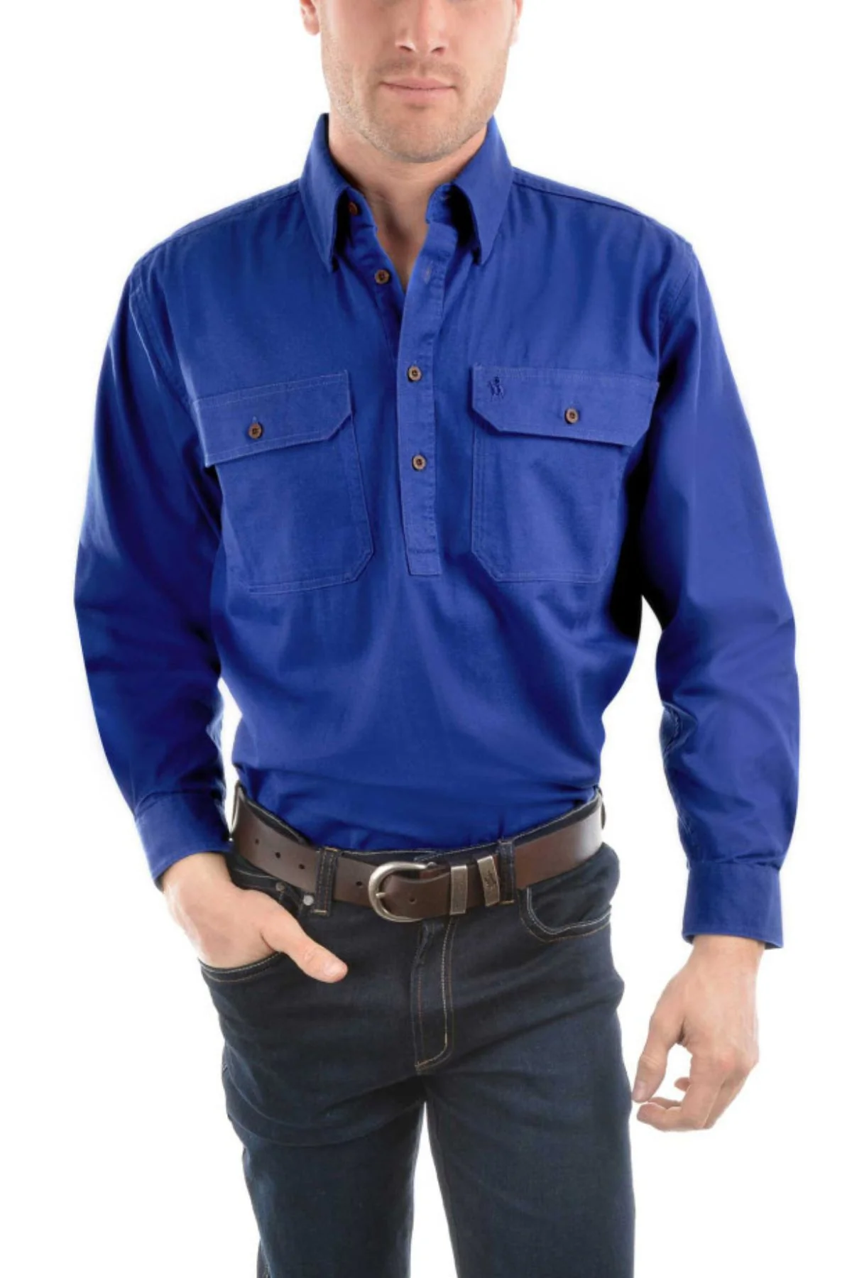 Thomas Cook Heavy Drill Half Placket Shirt