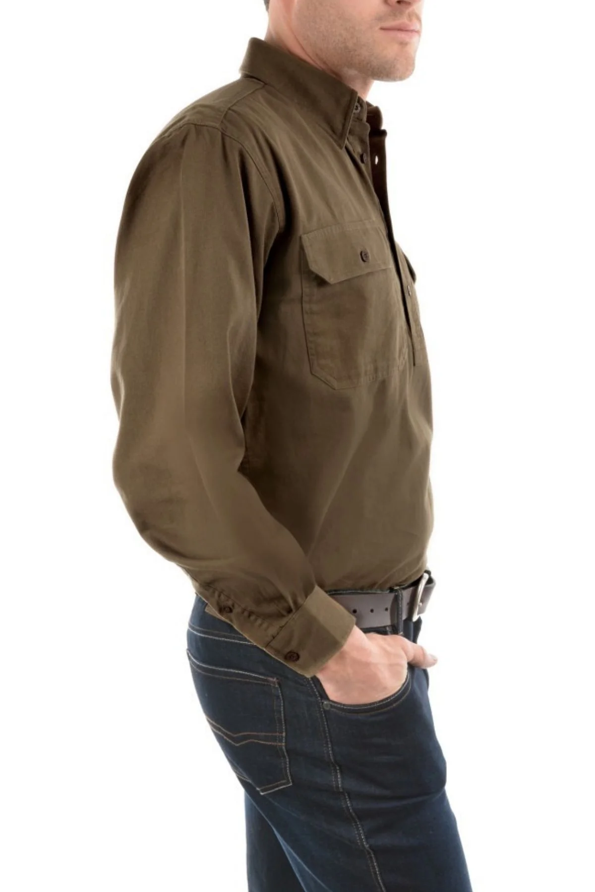 Thomas Cook Heavy Drill Half Placket Shirt - Image 2
