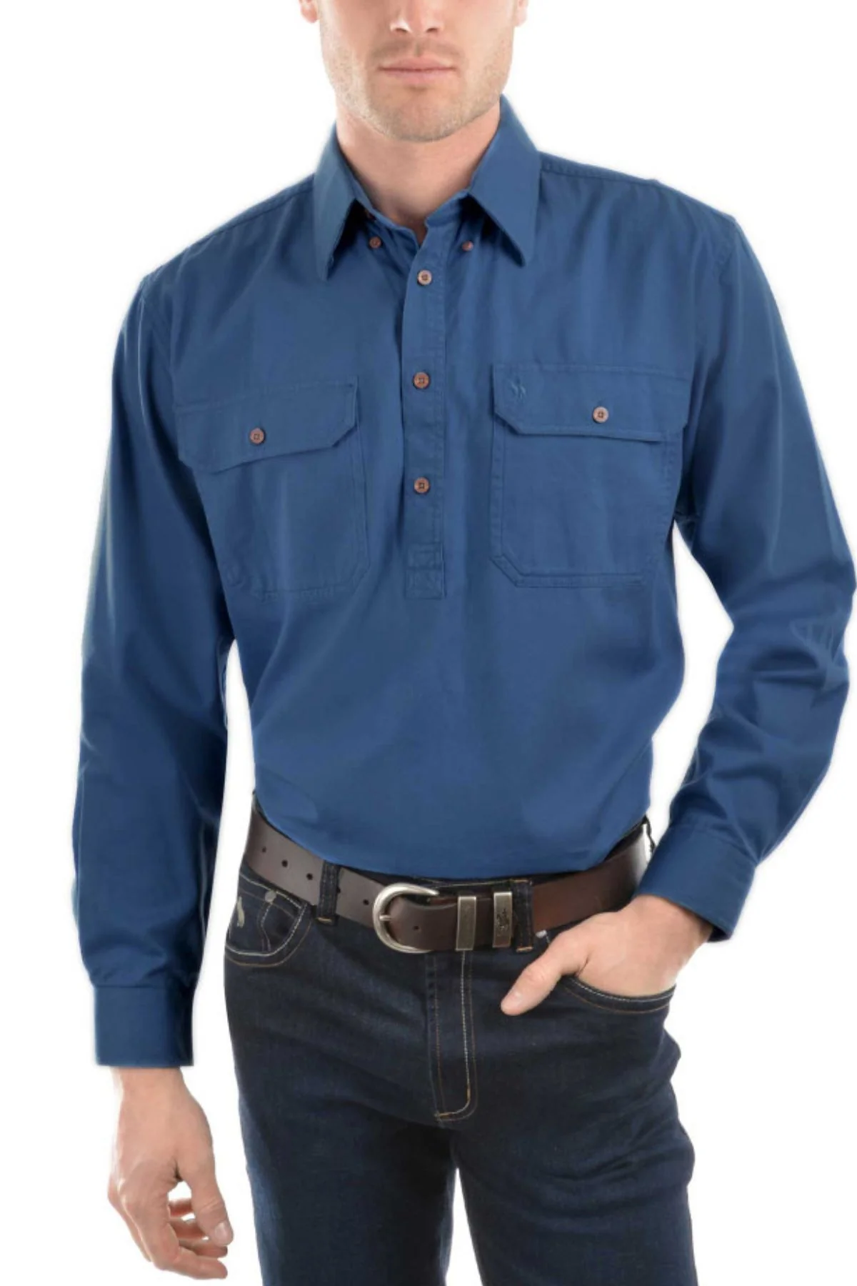 Thomas Cook Heavy Drill Half Placket Shirt