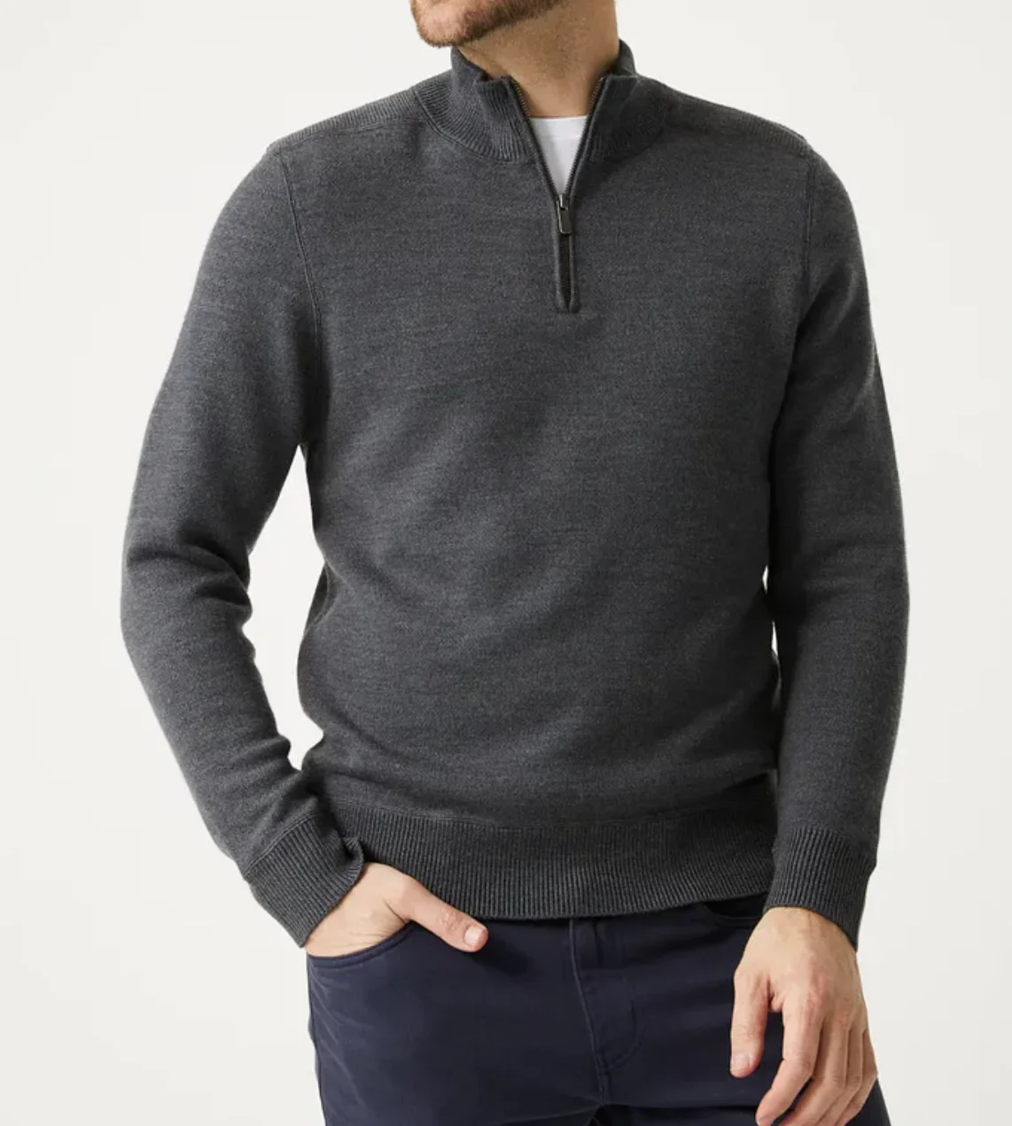Toorallie Grafton Half Zip Knit - Image 3